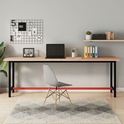 vidaXL Stolová doska 220x55x2,5 cm, bukový masív
