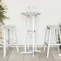 vidaXL Barový stôl Biela 55 x 55 x 107 cm Polyetylén