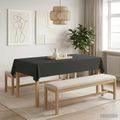 vidaXL Uterák na stôl 5 ks Obdĺžnikový Tmavosivá 110 x 160 cm