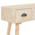 vidaXL Konzolový stolík s 3 zásuvkami 100x30x73 cm masívne borovicové drevo
