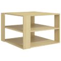 vidaXL Konferenčný stolík dub sonoma 60x60x40 cm drevotrieska
