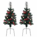 vidaXL Umelé vianočné ozdoby stromčeky zelené 2 ks 76 cm PVC