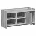 vidaXL Skriňa na topánky s úložiskom Sivý Sonoma 100 x 39,5 x 51 cm