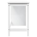 vidaXL Stôl Biela 112 x 50 x 75 cm Masívne borovicové drevo