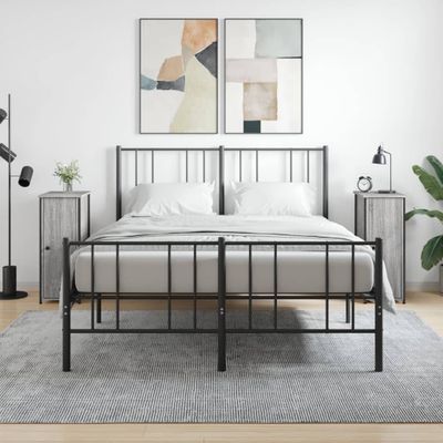 vidaXL Nočné stolíky 2 ks sivé sonoma 32x42x80 cm kompozitné drevo