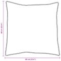 vidaXL Vankúš 2 ks 60 x 60 cm Perie Biela
