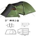 Turistický stan NILS Camp NC6312 Trekker III