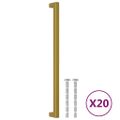 vidaXL Rukoväte na skrinku 20 ks zlaté 320 mm nehrdzavejúca oceľ