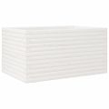 vidaXL Záhradný kvetináč biely 90x60x45,5 cm masívna borovica