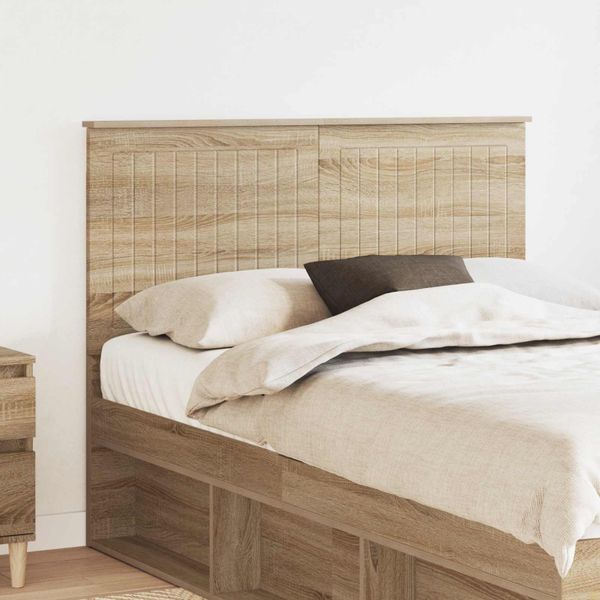 vidaXL Zadné čelo s čelnou doskou Sonoma dub 135 cm Kompozitné drevo