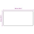 vidaXL Behúň MARSA Sivá 50 x 100 cm Polyester a PVC