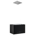 vidaXL Závesný ostrovný digestor s dotykovým senzorom LCD 55 cm práškovaná oceľ