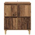vidaXL Servírovacia skriňa Staré drevo 60 x 35 x 70 cm
