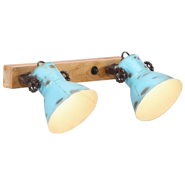 vidaXL Nástenná lampa 25 W šmuhovaná modrá 45x25 cm E27