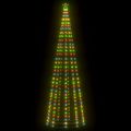 vidaXL Vianočný stromček, kužeľ, 330 LED, farebné svetlo 100x300cm