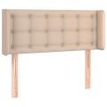 VidaXL Čelo postele kapučínové 83x16x78/88 cm umelá koža