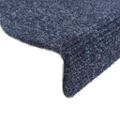 vidaXL Schodové rohože, samolepiace, 20 ks, 65x21x4 cm, modré, polkruhové, veľké