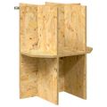 vidaXL Základňa terária s poličkou Hnedá 40 x 40 x 50 cm OSB