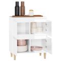vidaXL Komoda vysoký lesk biela 60x35x70 cm spracované drevo