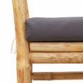 vidaXL Záhradná lavička 2 -Seater 110 x 38 x 65 cm Bambus Hnedá