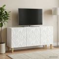 vidaXL TV skrinka 99 x 34,5 x 50 cm Biela Kompozitné drevo