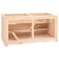 vidaXL Klietka pre škrečka 104x52x54 cm masívne jedľové drevo