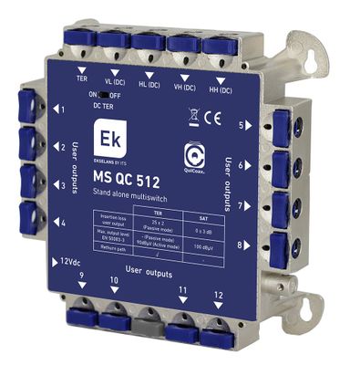 ITS MS QC 512 - multiprepínač 5/12 QuiCoax