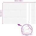 vidaXL Hexagonálny plot 1,5 x 50 m Pozinkovaná oceľ Strieborná