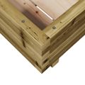 vidaXL Záhradný kvetináč 40x40x26,5 cm impregnovaná borovica