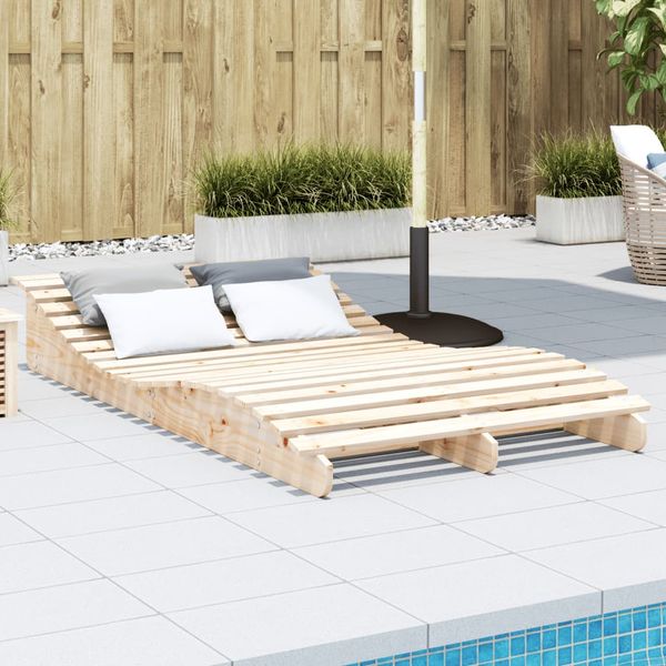 vidaXL Lehátko na opaľovanie 205x110x31,5 cm masívna borovica