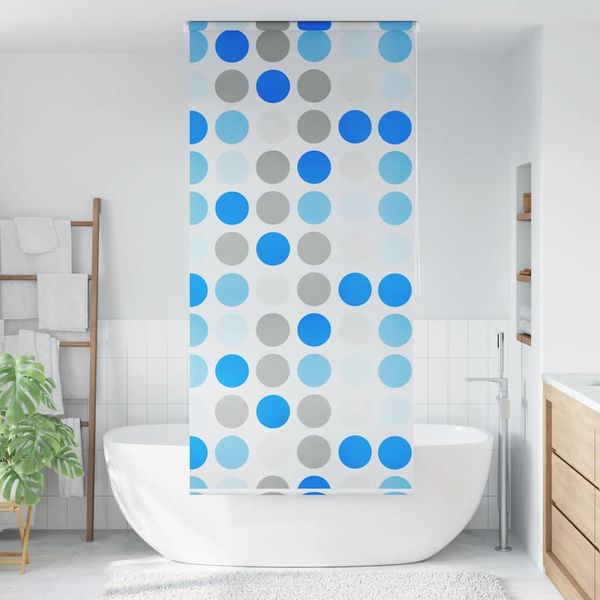 vidaXL Sprchová roleta, 100x240 cm, kruhový vzor
