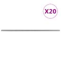 vidaXL Záhradné plotové stĺpiky 20 ks strieborné 220 cm oceľ