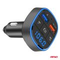 FM transmitter 2×USB-A 12/24V AMiO-04648