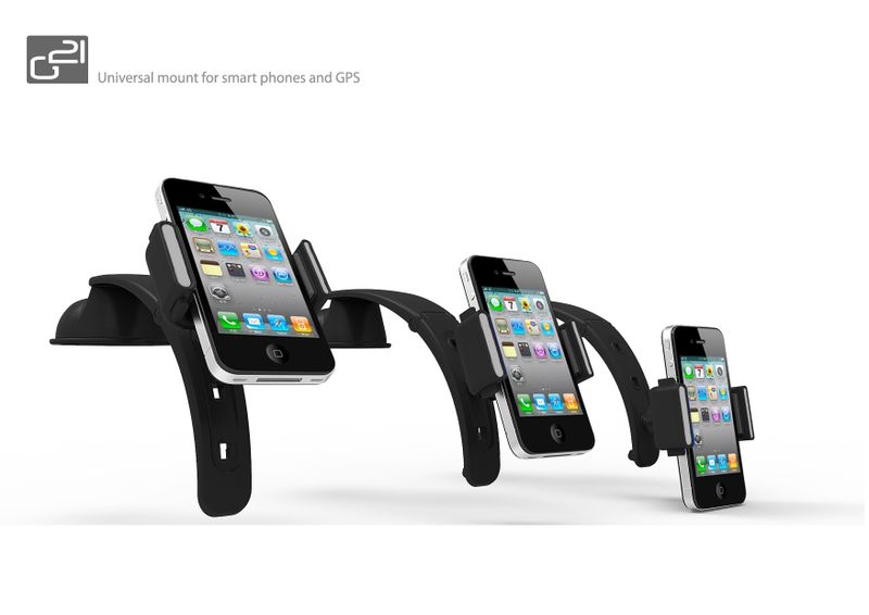 Držiak G21 Smart phones holder univerzálny, pe mobilné telefóny do 6", čierny