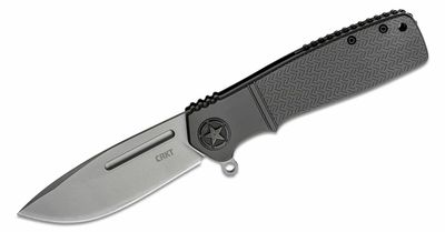 CRKT CR-K252GXP Homefront™ OD Green vreckový nôž s asistenciou 9 cm, sivá, hliník