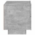 vidaXL Nočný stolík s LED svetlami betónovo sivý 70x36x40,5 cm