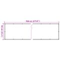 vidaXL Balkónová zástena, antracitová 700x90 cm, PVC
