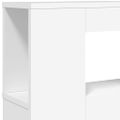 vidaXL LED čelo postele biele 200x18,5x103,5 cm kompozitné drevo