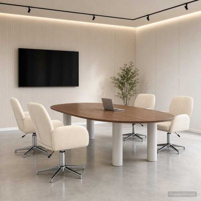 vidaXL Otáčacie stoličky k stolu 4 ks 54 x 58 x 90 cm Krémová Látka