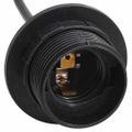 vidaXL Závesná lampa s 6 objímkami E27 čierny kov