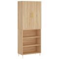 vidaXL Vysoká skrinka dub sonoma 69,5x34x180 cm spracované drevo