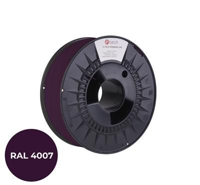 Tlačová struna (filament) C-TECH PREMIUM LINE, PLA, purpurová fialková, RAL4007, 1,75mm, 1kg