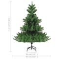 vidaXL Umelý vianočný stromček jedľa Nordmann LED a gule zelený 120 cm