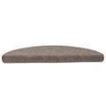 vidaXL Schodové rohože, samolepiace, 10 ks, 56x17x3 cm, béžové, polkruhové