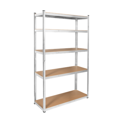Kovový úložný regál Atos RB-1252 205x120x45 strieborný