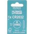DELTACO Ultimate CR2032, Gombíkové batérie, 1ks