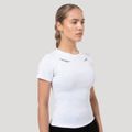 Dámske tričko Tribal Ribbed White - GymBeam, veľkosť XL