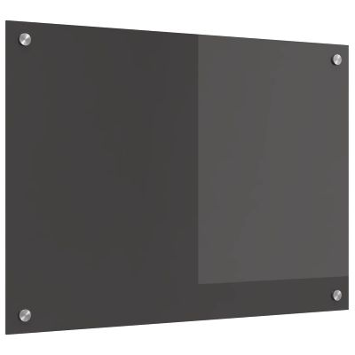 vidaXL Kuchynský obklad Tmavo šedá 70 x 50 cm tvrdené sklo
