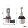 LED žiarovky hlavného svietenia Séria H25 CANBUS HIR2 9012 12V 31W AMIO-04716