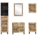 vidaXL Set kabinetov do kúpeľne 5 ks Prírodná 38 x 33 x 160 cm